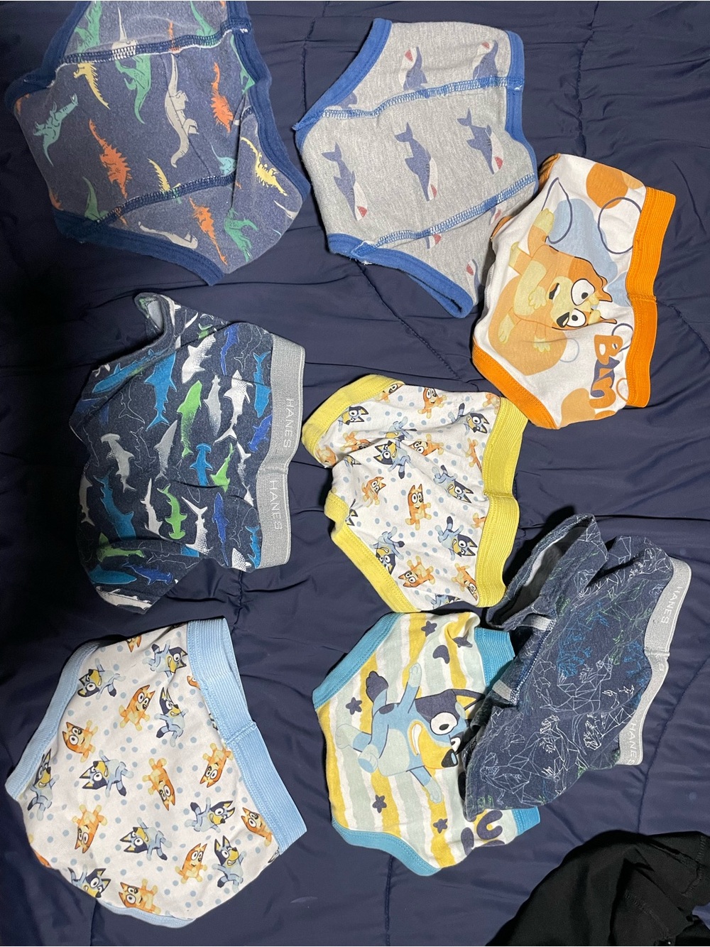Toddler Boys Assorted Cartoon & Shark Briefs - 8 Pack